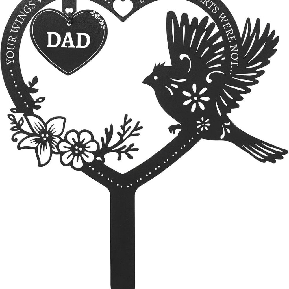 Memorial Grave Markers for Dad, Cemetery Decorations for Grave, Memorial Gifts f